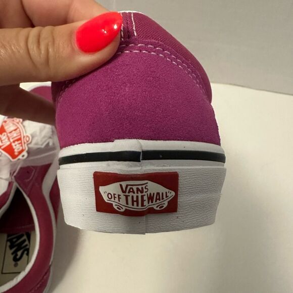Vans Old Skool Skate Shoes Fuchsia Pink Purple Women’s size 9 NEW - Picture 15 of 16